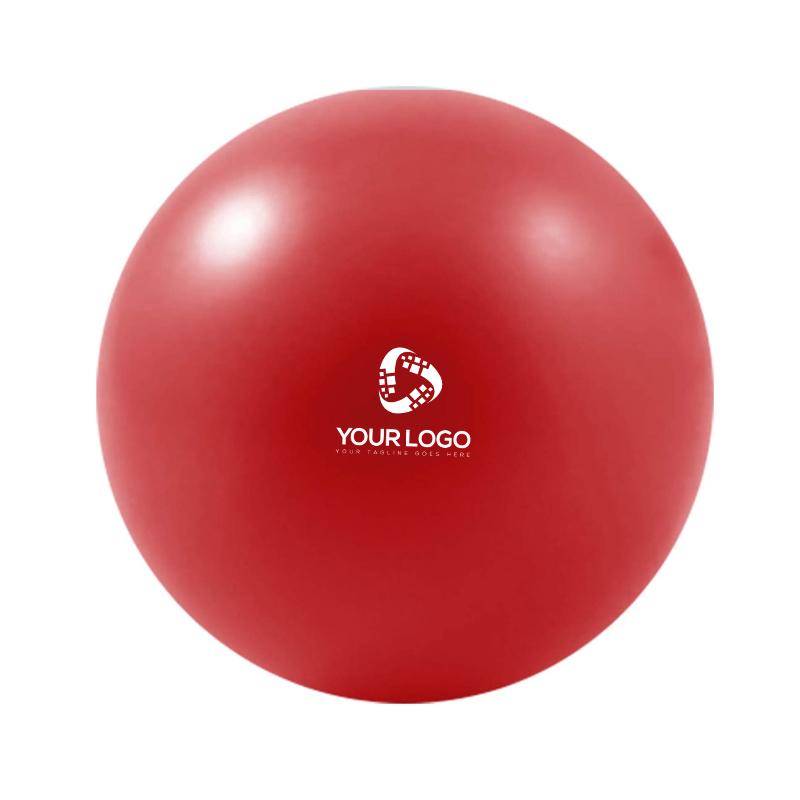 Red Round Shaped Stress Ball with Logo